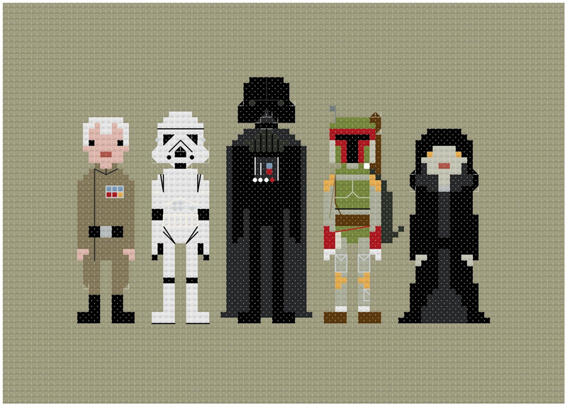 Illustration for article titled I Want All These Impossibly Cool 8-Bit Cross-Stitches